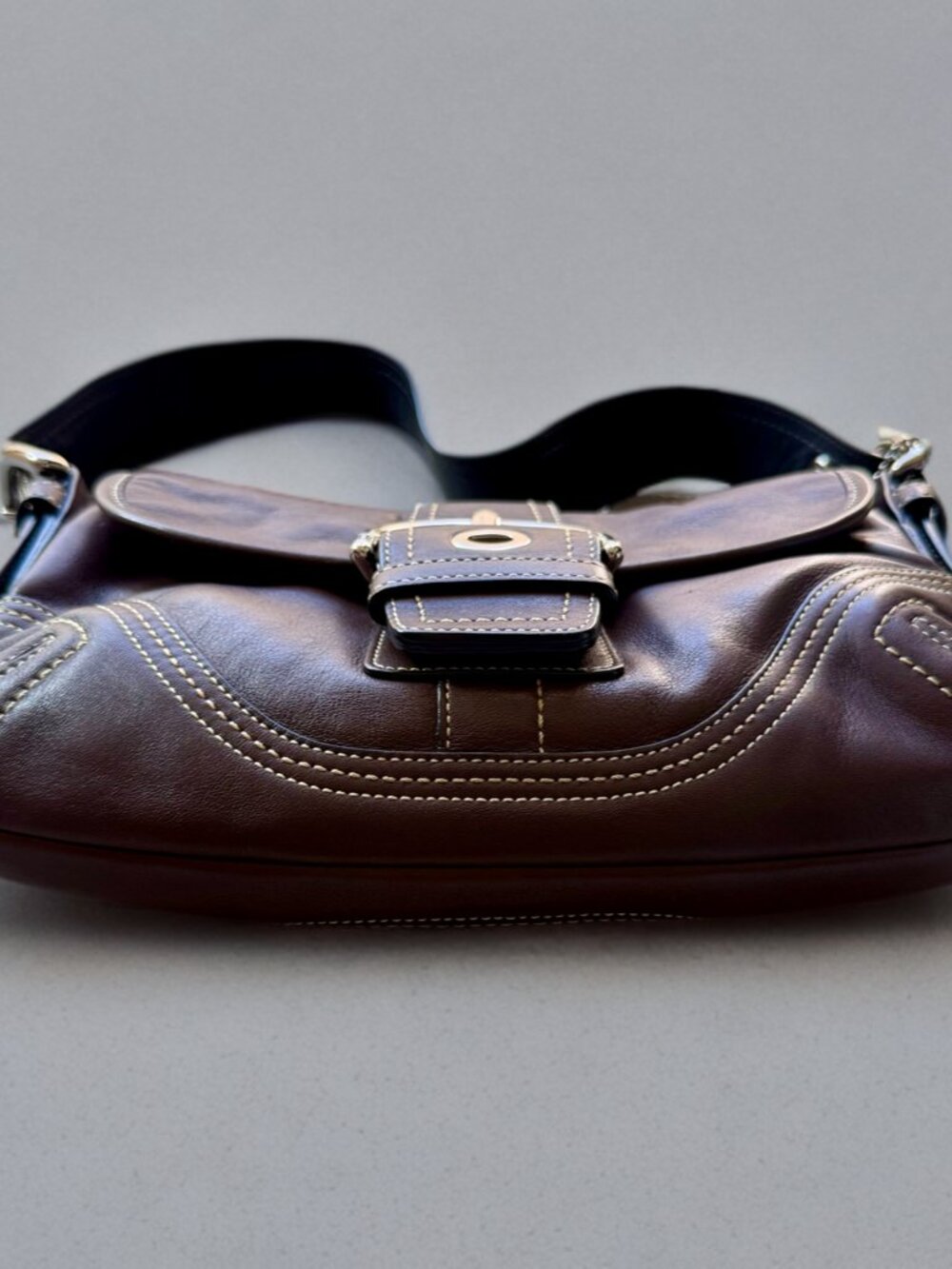 Coach Chocolate Brown Leather Mini Small Soho Shoulder Bag F10188 - Picture 3 of 11